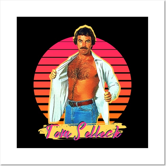 tom selleck retro Wall Art by Chessfluencer